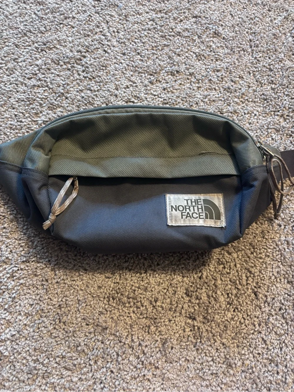 The North Face Two-Tone charcoal and Olive Green Waist Pack